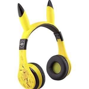 eKids Pokemon Pikachu Bluetooth Headphones for Kids,wireless W/Aux Cord